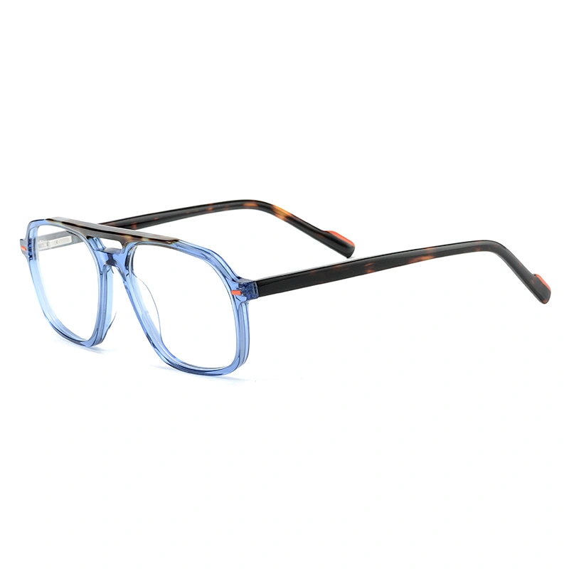 Aviator Acetate Eyewear Lamination Optical Frames for Unisex